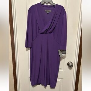 Donna Ricco NY Purple Draped Women's Dress NWT - Size 10